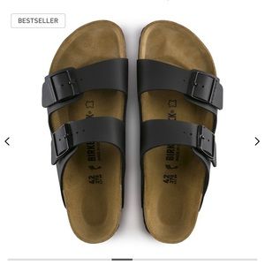 Arizona BirkoFloor Black Birkenstock Sandles